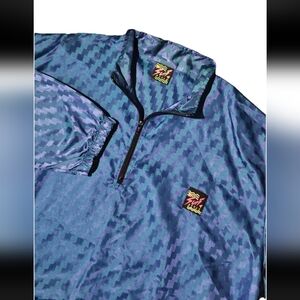 Vintage Surf Style Iridescent Chameleon Windbreaker Jacket Multicolor USA